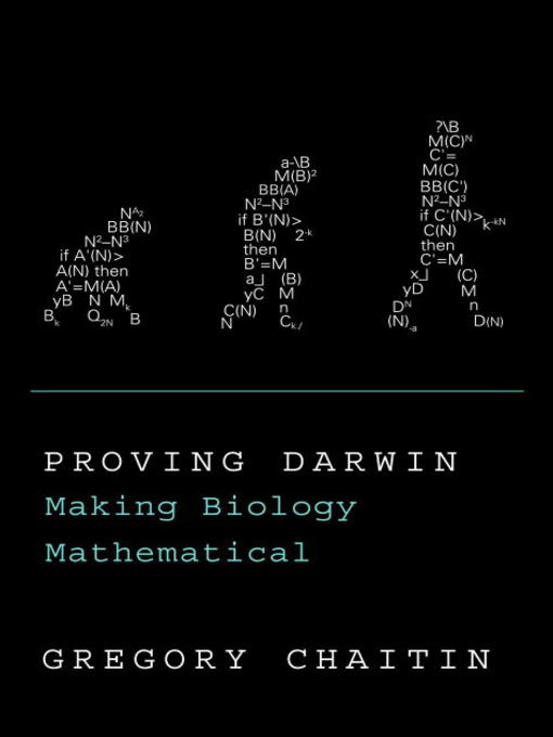 Title details for Proving Darwin by Gregory Chaitin - Available